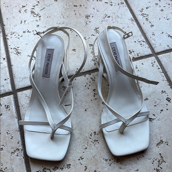 Steve Madden Ivory Strappy Sandals - Picture 1 of 3